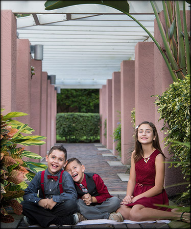 childrens portrait from family portrait St Petersburg FL