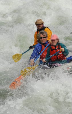 riding the white-water rapids